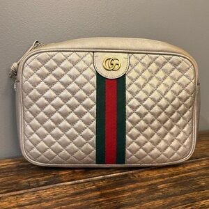Gucci Silver Trapuntata Crossbody